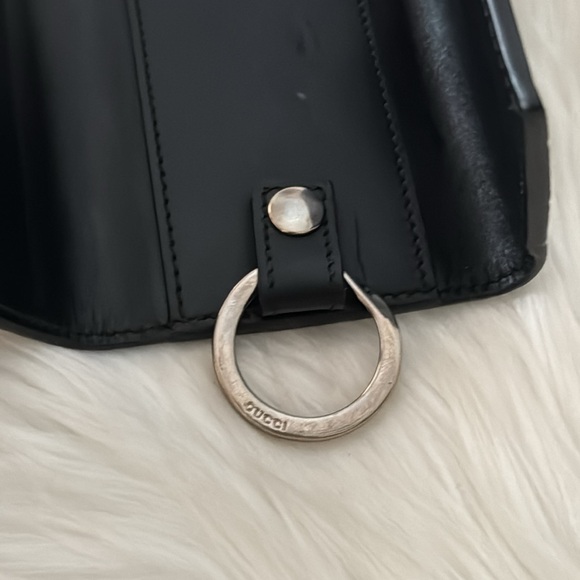GUCCI Guccissima Key Holder Key Case 6 Hooks Leather Black - Picture 14 of 17